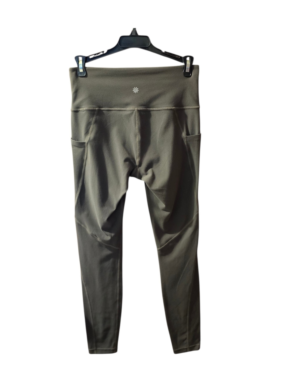 Athleta Olive Leggings with Side Pockets